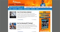 Desktop Screenshot of fitnessgametraining.com